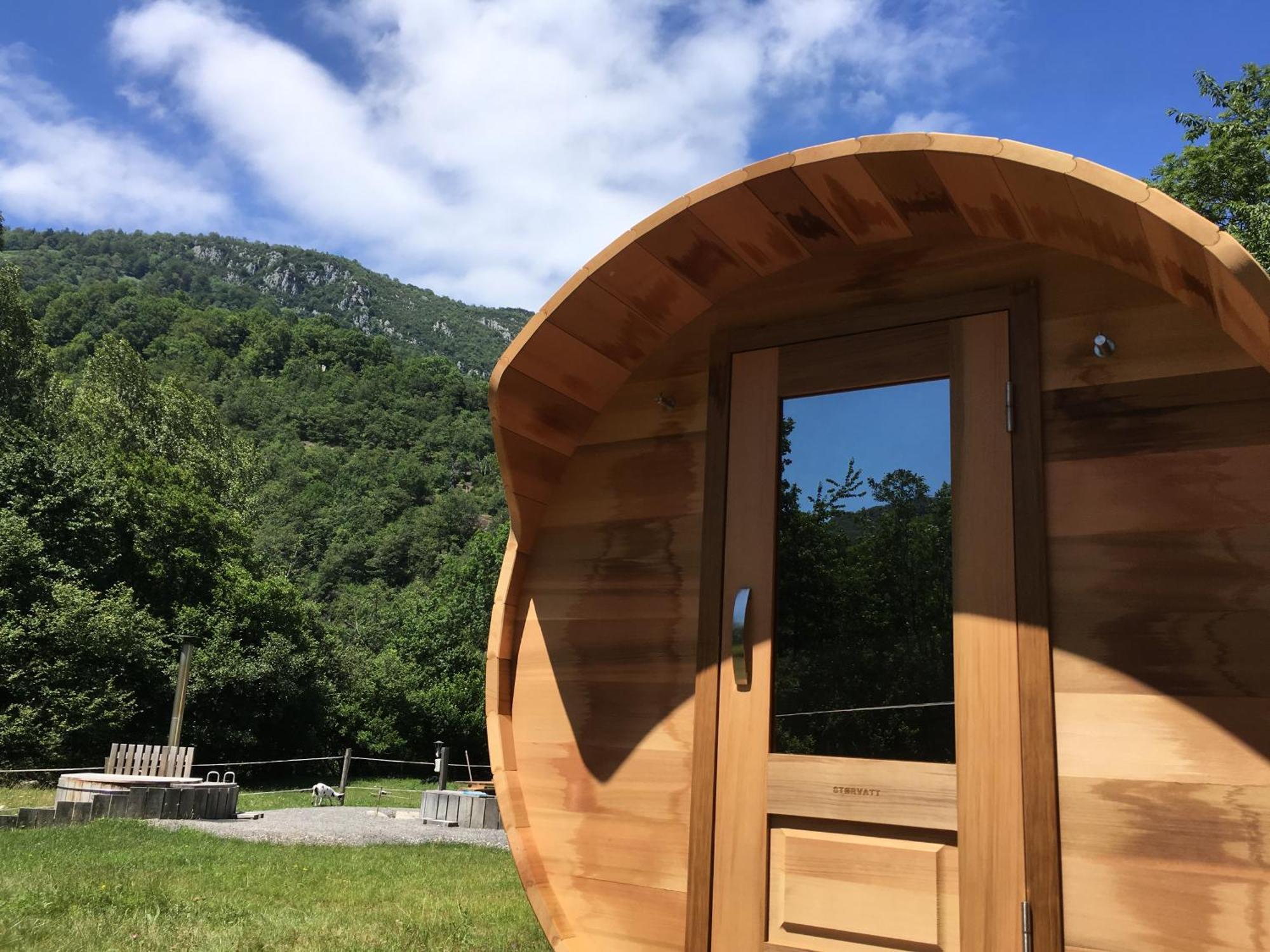 Les Marmottes Pour 12 Avec Bain Nordique Privatif Villa Camous Exteriör bild